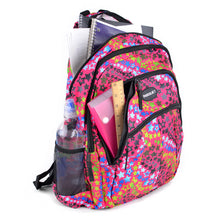 Load image into Gallery viewer, Star-themed bookbag with mesh side pockets