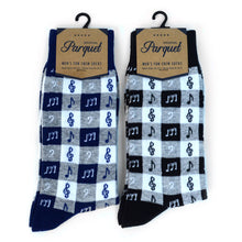 Load image into Gallery viewer, Men's Music Note Premium Collection Novelty Socks