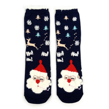Load image into Gallery viewer, Ladies Christmas Santa Claus Crew Socks