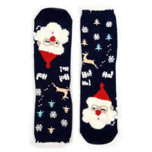 Load image into Gallery viewer, Ladies Christmas Santa Claus Crew Socks