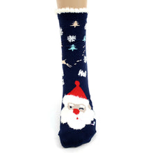 Load image into Gallery viewer, Ladies Christmas Santa Claus Crew Socks