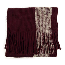 Load image into Gallery viewer, Men's Winter Knit Wine Scarf and Hat Set