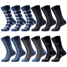 Load image into Gallery viewer, 12 Pairs Dress Socks - Assorted Prints and Styles