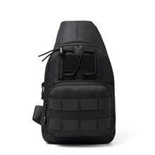 Load image into Gallery viewer, Spacious Black Crossbody Sling Bag - Adjustable Strap with Dual Compartments