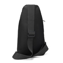 Load image into Gallery viewer, Spacious Black Crossbody Sling Bag - Adjustable Strap with Dual Compartments