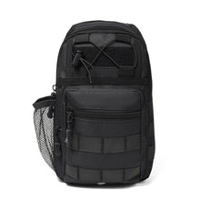 Load image into Gallery viewer, Stylish Crossbody Sling Bag with Netted Side Pocket - Adjustable Strap - Black