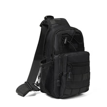 Load image into Gallery viewer, Stylish Crossbody Sling Bag with Netted Side Pocket - Adjustable Strap - Black