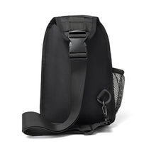 Load image into Gallery viewer, Stylish Crossbody Sling Bag with Netted Side Pocket - Adjustable Strap - Black