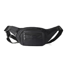 Load image into Gallery viewer, Westend Black Nylon Waist Fanny Pack with Adjustable Strap