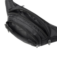 Load image into Gallery viewer, Westend Black Nylon Waist Fanny Pack with Adjustable Strap