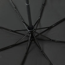Load image into Gallery viewer, Frame detail view – Close-up of umbrella’s interior ribs and frame structure showing durability.