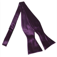 Load image into Gallery viewer, Freestyle burgundy woven bow tie made from micro polyester