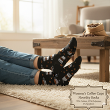 Load image into Gallery viewer, Women's Coffee Cups Novelty Socks