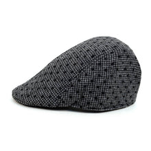 Load image into Gallery viewer, Westend Fall/Winter Charcoal Dots Ivy Hat – Classic Flat Cap