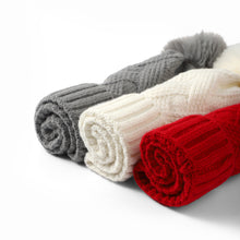 Load image into Gallery viewer, Ladies Winter Cable Knit Beanie with Pom