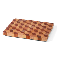 Load image into Gallery viewer, Handcrafted 3D Checkered Acacia Wood Cutting Board