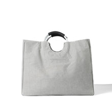 Load image into Gallery viewer, Collapsible Fabric Laundry Bag with Metal Handles