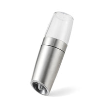 Load image into Gallery viewer, Gravity Electric Salt and Pepper Grinder – Battery-Operated Mill with LED Light & Adjustable Coarseness