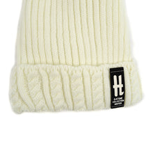 Load image into Gallery viewer, Kid's Ribbed & Cable Knit Pom Beanie Ski Hat