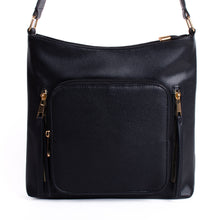 Load image into Gallery viewer, Nollia Ladies Black PU Large crossbody bag