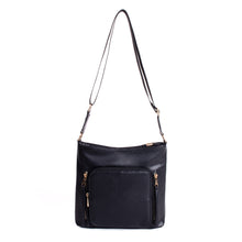 Load image into Gallery viewer, Nollia Ladies Black PU Large crossbody bag
