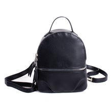 Load image into Gallery viewer, Ladies Black PU Mini Backpack