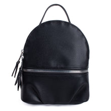 Load image into Gallery viewer, Ladies Black PU Mini Backpack