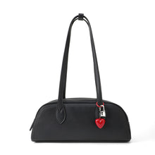 Load image into Gallery viewer, Constance Shoulder Bag with Heart and Lock Charm