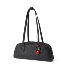 Load image into Gallery viewer, Constance Shoulder Bag with Heart and Lock Charm