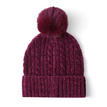 Load image into Gallery viewer, Ladies Winter Chenille Beanies