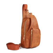 Load image into Gallery viewer, Ladies PU Crossbody sling bag with Adjustable Strap
