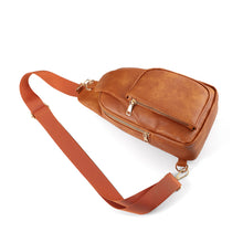 Load image into Gallery viewer, Ladies PU Crossbody sling bag with Adjustable Strap