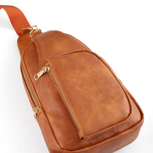 Load image into Gallery viewer, Ladies PU Crossbody sling bag with Adjustable Strap