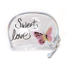 Load image into Gallery viewer, Nollia "Sweet Love" Butterfly 3-Piece Cosmetic Bag Set