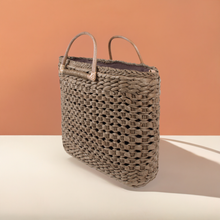 Load image into Gallery viewer, Nollia tan handbag in natural woven finish