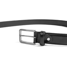 Load image into Gallery viewer, Umo Lorenzo Men's Cut to Fit Genuine Leather Belt – Black