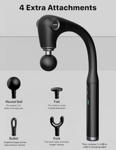 Load image into Gallery viewer, Massage tool with 4 interchangeable heads for full-body relief