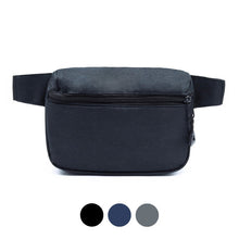 Load image into Gallery viewer, Minimalist design black fanny pack Westend brand with color swatch