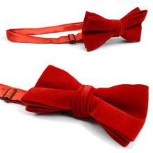 Load image into Gallery viewer, Men's Velvet Banded Bow Tie