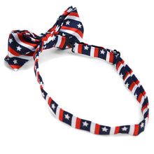 Load image into Gallery viewer, Men's U.S Flag Pattern Banded Bow Tie