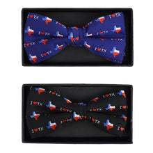Load image into Gallery viewer, Men's I Love Texas Banded Bow Tie
