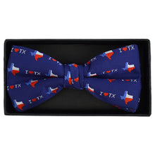 Load image into Gallery viewer, Men's I Love Texas Banded Bow Tie