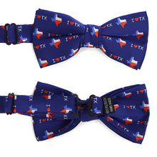 Load image into Gallery viewer, Men's I Love Texas Banded Bow Tie
