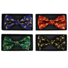 Load image into Gallery viewer, Men's Brass Instruments Banded Bow Tie