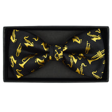 Load image into Gallery viewer, Men's Brass Instruments Banded Bow Tie