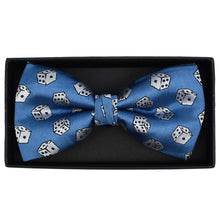 Load image into Gallery viewer, Men's Dice Pattern Banded Bow Tie