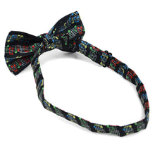 Load image into Gallery viewer, Men's Music Note Banded Bow Tie