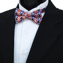 Load image into Gallery viewer, Men's Checkered Poker Card Suits Banded Bow Tie