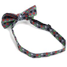 Load image into Gallery viewer, Men's Poker Card Suits Pattern Banded Bow Tie