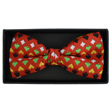 Load image into Gallery viewer, Men's Poker Card Suits Pattern Banded Bow Tie
